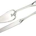 Heart Handle Cake Knife and Server Set - Perfect for Weddings, Anniversaries, and Celebrations