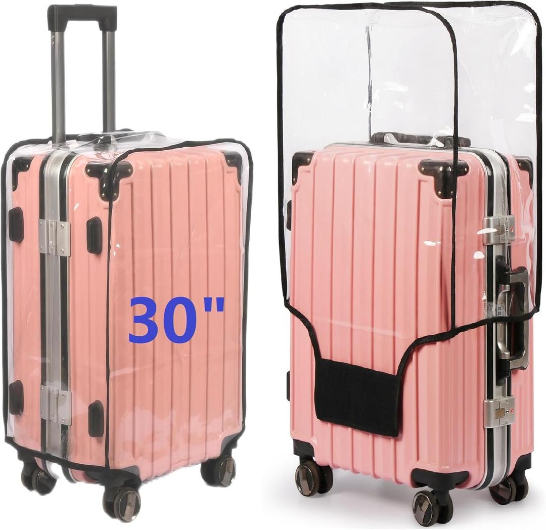FABUWAY PVC Suitcase Cover - Clear, Transparent, Waterproof & Dustproof - 30"
