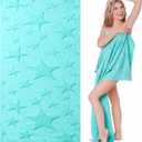Oversized Starfish Beach Towel, 100% Cotton Jacquard Weave Pool Towel, Extra Large Starfish Beach Towels, Quick Dry Summer Towels for Pool Swimming Travel Bath, 30"x 70"