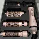 Nimmu Blow Dryer Brush Set, 5-in-1 Hot Air Brush Set, All-in-One Hair Styler for Salon Blowouts, Smoothing, Curling & Volumizing and Straightening, Less Frizz & Heat Damage, Pink