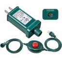 Meonum LED Power Supply with 1/2 inch Plug Foot Switch, UL Listed Transformer Replacement Class 2 Power Supply, 9 Light Modes Low Voltage Transformer US Adapter for Christmas Tree Light(TS-12W29V)