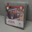 ZOBER Large Christmas Ornament Storage Box - Stores 128 3" Ornaments, With Dividers - Ornament Organizer Storage Box, Durable Christmas Containers Holder - Extra Pockets, Dual Zipper - Gray