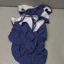 Womens V Neck Tankini Swimsuits Push Up Ruched Color Block Swim Top High Waisted Tummy Control Bathing Suits (XX-Large)