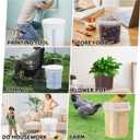 Plastic 5 Gallon Buckets with Scales, Food Grade Plastic Pail, Heavy-Duty, BPA-Free Container with Lids & Handles, Easy Stacking for Home/Commercial Use (2 sets each of : 5Gal 1 Qt, 3 Qt, 5 Qt, 10 Qt)