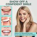 Temporary Snap on Veneers, Natural Looking False Teeth Dentures for Men and Women, Comfortable Fit for Upper and Lower