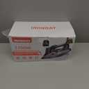 IRONDAY Steam Iron for Clothes with LCD Screen, 1700W Iron Non-Stick Ceramic Soleplate, Auto Shutoff, Self-Cleaning, Anti-Drip, Steam Burst, Spray Mist 10.14oz Water Tank Ironing Clothes for Home,Grey