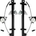 Rear Set Power Window Regulator with Motor Assembly Compatible For Dodge Durango 1998-2003 Dakota 2000-2004 Left and Right Side Replace 55256495AC 55256494AB(Driver and Passenger)