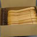 Edergoo Wooden Hangers 30 Pack, Smooth Wood Hangers with 360 Swivel Hook & Notches, Natural Solid Coat Hangers Wooden for Closet