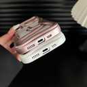 FLIRACON Cute Cool Hollow Solid Color 3D Snake Heat Dissipation Soft Phone Case Compatible with iPhone Case(Silver,for iPhone 16)