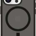 OtterBox Symmetry Series Soft Touch for MagSafe for iPhone 15 Pro - Dark Echo (Black), Sleek Rubber Design, Smooth Finish, Camera Bumpers, and Protective Screen Lip