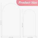 Fomcet Metal Arch Backdrop Stand Set of 2 Wedding Arch Stand White 7.2FT & 6FT Arched Frame for Birthday Party Baby Shower Graduation Ceremony Decorations