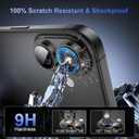 2 x for iPhone 17 Lens Protector[Shatterproof 9H Tempered Glass] [1:1 Invisible Ultra Clarity Cover,Black