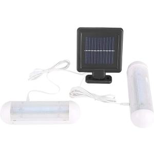 Solar Powered Shed Light Rechargeable Split with On Off Switch Indoor Solar Lights for Sheds Inside Solar Powered Lights for Garden, Greenhouse, Corridor