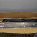 Upgraded Sauna Box for Relaxation, Detoxification, Portable Sauna for Home with Steamer, Remote Control, Folding Chair, 9 Levels, 2.6 x 2.6 x 5.9 (Black)