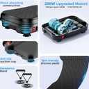 Vibration Plate Exercise Machine,Vibration Plate for Lymphatic Drainage Power Vibration Plate Machine Support 450 Lbs 250 Adjustable Speeds,Vibrating Plate Shake Plate Weight Loss