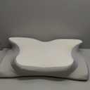 Cervical Neck Pillow, Memory Foam Pillows for Neck and Shoulder Pain Relief, 2 Heights Ergonomic Pillow with Breathable Ice Silk Cover, Neck Support Pillow for Stomach Sleepers White