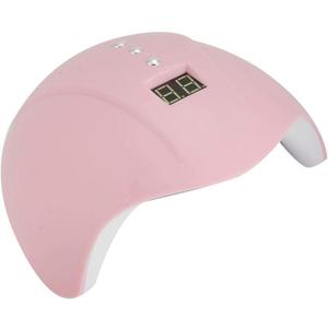 Nail Lamp 36W LED UV Gel Nail Dryer Smart Light Quick Display Nail Art Machine with 3 Timer Settings (Pink)