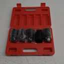 5PCS 1/2-Inch Drive Deep Spindle Axle Nut Impact Socket Set,12 Point Metric, CR-MO, 30mm 32mm 34mm 35mm 36mm