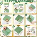 102 Pcs Baby Shower Game Supplies Diaper Raffle Tickets with Diaper Raffle Card Box Don't Say Baby Sign Mini Clothespin Baby Shower Game Decor for Baby Shower Gender Reveal(Animal)