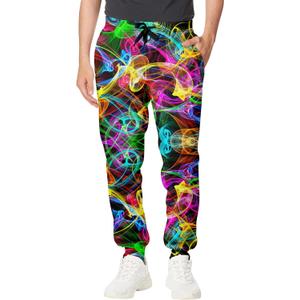 Goodstoworld Mens Cool Joggers Pants 3D Novelty Casual Sweatpants with Drawstring (M)