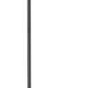 Globe Electric 67135 72" Torchiere Floor Lamp and Adjustable Reading Light, Matte Black, Frosted Shade, Dual Rotary Switch, 3-Step Dimming, Modern Lighting for Living Room or Office