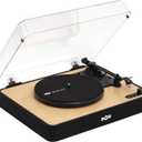 House of Marley Revolution Wireless Turntable - Bluetooth Record Player, 3-Speed Sustainably Made Vinyl Player, Easy Set Up Home Turntables for Vinyl Records with Dust Cover