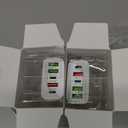 European USB C Charger 6.6A 2 Pack, LiFiYiRc PD 20W & QC 3.0 Fast Charging Multi Ports, 2 USB C 3 USB A Europe Plug Adapter Compatible for iPhone 16 15 14 13 12 11 Pro Max XS XR X SE 8 Plus, Samsung