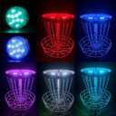 Birdi Disc Golf Beacon -2Pack - Magnetic LED Disc Golf Basket Lights-Remote Controlled-Waterproof-Multi Colored-Glow Disc Golf-Night Disc Golf