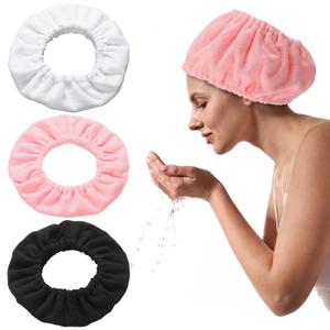 3 Pcs Wide Spa Headbands for Women Terry Cloth Hair Bands Soft Stretchy Hair Towel Wrap for Washing Face Shower Facial Skincare Makeup Treatments Gifts