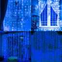 Twinkle Star, 9 Inches Indoor Outdoor, LED String Light with Remote Control Timer for Halloween Thanksgiving Wedding Party Home Garden Bedroom Decoration, Blue