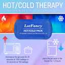 LotFancy Face Ice Pack Wrap for TMJ, Wisdom Teeth, with 4 Reusable Hot Cold Therapy Gel Packs, Pain Relief for Head, Oral and Facial Surgery, Dental Implants, Blue