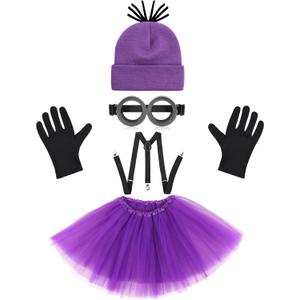 Halloween Costume Accessories for Adult Women - Halloween Costumes Party Cosplay Set for Teens Girls (Purple)
