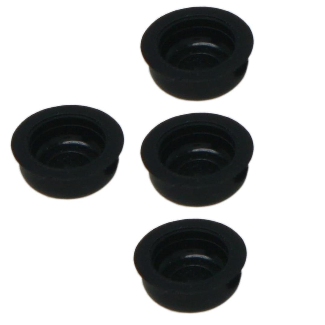 Overdenture Retention Caps Core Tool Kit for Male Cap Replacement Inserts Extraction (Black Cap 4pcs)