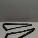 Silscvtt 1 Pair Black Rubber Front Vent Glass Window Weatherstrip Seals Set Replacement for Chevy Blazer 1981-1991 C/K Series 1981-1986 Pickup Truck Replacement for VWK111081 1AWSD00327