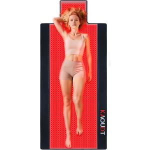 73"x33" Medical-Grade TPU Red Light Therapy Mat for Full Body Pain Relief, FSA&HSA Eligible Infrared Light Therapy Blanket, 1370LEDs (Black)