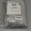 RAIN CITY Beige Color Blackout Curtains 90 Inch Long 2 Panels,Back Tab Pleated Heading Tape with Hooks,Minimalist Completely Shaded Thermal Insulated Noise Reducing French Door Drapes 50 Wide