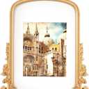 Concepts 11x17 Matted To 8x10 Gold Ornate Wooden Picture Frame With HD Clear Glass, Extra Durable Photo Frames - Wallhung Display