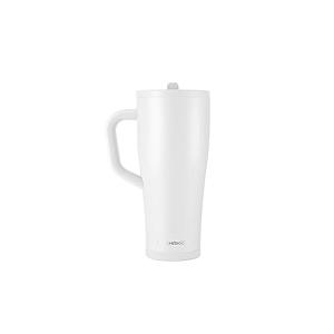 Ice Shaker 32 oz Tumbler with Handle and Straw | 32oz Black | Cold for 30+ Hours | 2-in-1 Tumbler Shaker Bottle | Odor-Free 32 ounce Bottle for Water, Protein Shakes, Smoothies, Cocktails