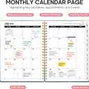 Planner 2026-2027, Academic Year Weekly and Monthly Calender Planner, from Jul 2026 - Jun 2027, Spiral Bound School Planning Book, Perfect for Teacher, Student, Women & Men, A4 (8.5" x 11"), Sunset