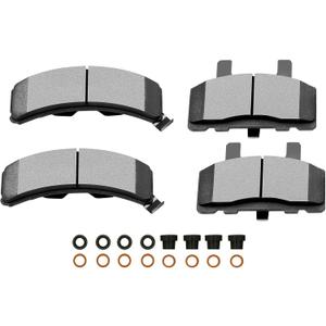 SCITOO D369 Front Ceramic Brake Pads Sets Fit For Cadillac DeVille/Escalade/Fleetwood,For Chevy Astro/Blazer/C1500 Suburban/C2500/Express 15001500/K1500 Suburban/R2500/Silverado/Suburban 1500/Tahoe