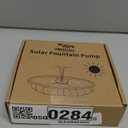 AMZtime Solar Water Fountain, Upgraded Solar Bird Bath Fountains with 6 Nozzles, Free Standing Floating Solar Powered Water Fountain Pump for Bird Bath, Garden, Pond, Pool and Outdoor (1w)