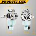 594605 792768 Carburetor Kit Compatible with 591731 796109 594593 794161 795477 14Hp-18Hp Engines Lawn Mower Carb