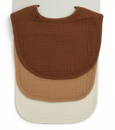 Little Unicorn Premium Classic Bib 3 pack | Adjustable as baby grows | Soft fabric on skin | Great for first time eaters