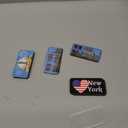 Fuyoooo 36 Pcs New York Magnets for Refrigerator Fridge Magnets Bulk Magnetic Patriotic New York Souvenirs USA Gifts Stickers for Home Decoration Accessories