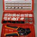 PEBA Crimping Tool and Dupont Connector Kit - 21 Types of 2.54mm Dupont Connectors & Crimp Pins, 2.5 mm JST-XH Contacts and Housings, for DIY Electronics - Suitable for AWG 32-20 Wires