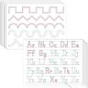 24Pcs Handwriting Practice Double Sided Cardboard for Students ABC Alphabet Tracing Dry Erase Whiteboard Letters Writing Paper Cardboard for Teacher Learning Tool Portable Writing Learning 12" x 9"