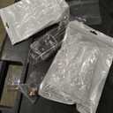 Baderke 2 Set 16" x 9" Chilled Serving Tray with Compartments, Clear