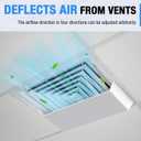 Buzzlett 2 Pcs Ceiling Air Diverter (Rectangle)
