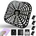 HlkEurt 6QT Air Fryer Crisping Plate for Instants Pot Vortex Plus 6QT XL Air Fryer, Updated Air Fryer Grill Plate Pan Rack Tray Insert Grate Grid Shelf for 6QT Instants Air Fryers, Dishwasher Safe