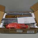 Furologee 4 Tier Bookshelf with Drawer, Tall Bookcase with Shelves, Narrow Bookshelves Storage Organizer, Wood and Metal Display Standing Shelf Unit for Bedroom, Living Room, Rustic Brown